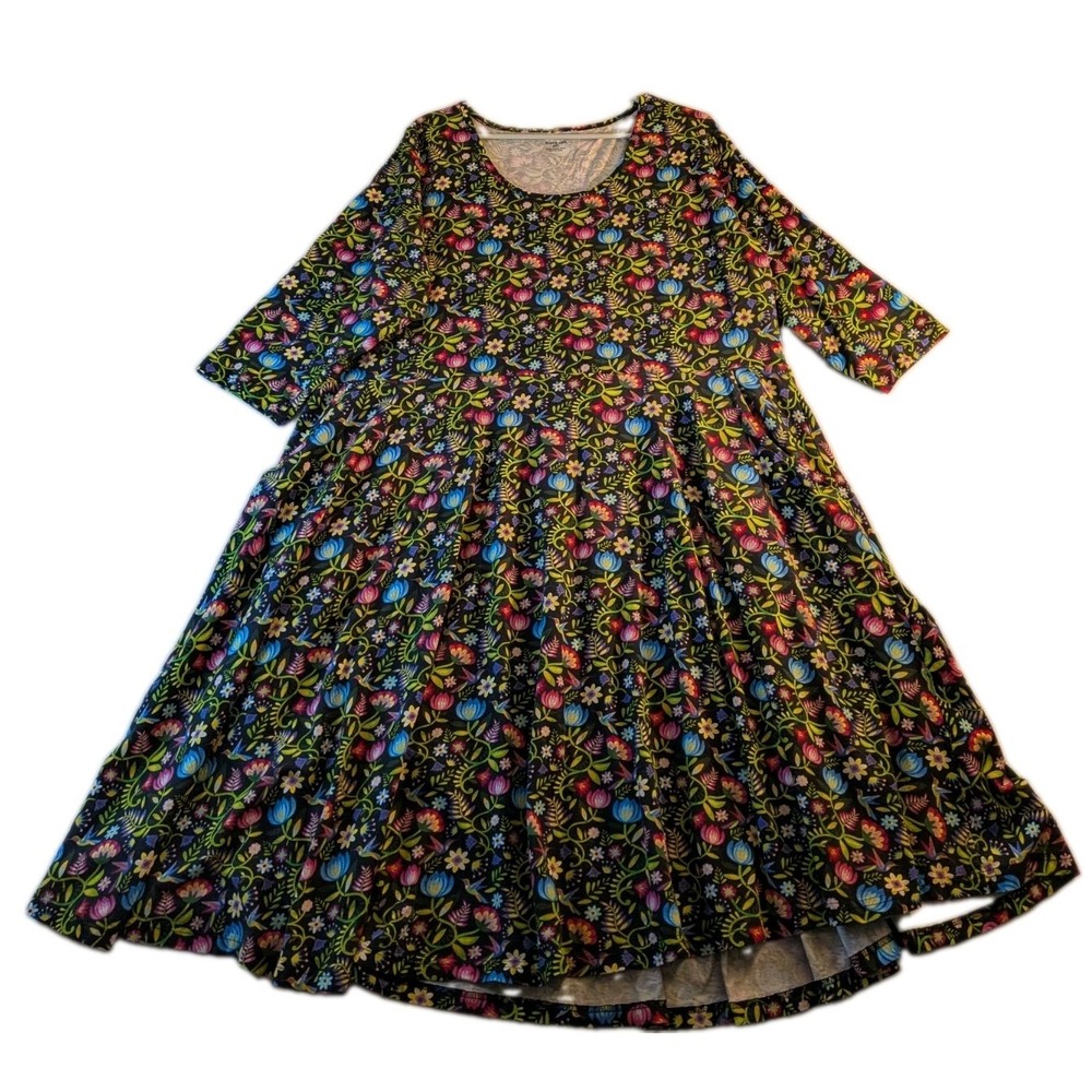 Svaha Hummingbird Twirl Dress 4xl